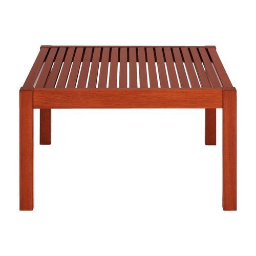 Tramontina Terrazzo Fitt Square Coffee Table in Dark Natural Finished Brazilian Jatobá Wood-Wood