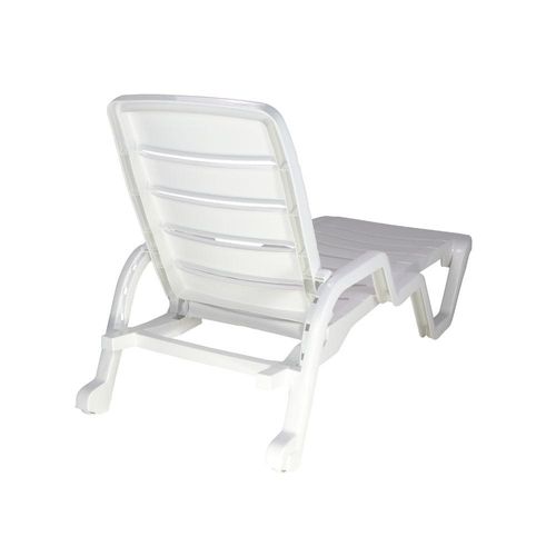 Tramontina Leblon White Polypropylene Sunlounger-White