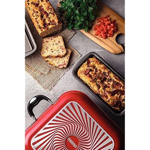 Tramontina Lyon 360 6 Pieces Red Forged Aluminum Cookware Set with Interior Starflon High Performance PFOA Free Nonstick Coating