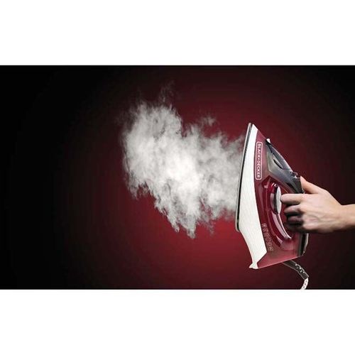 Steam Iron with Non-Stick Soleplate/Anti-Drip/Anti-Calc/Self Clean Function 300 ml 1600 W X1550-B5 Red/Black/White
