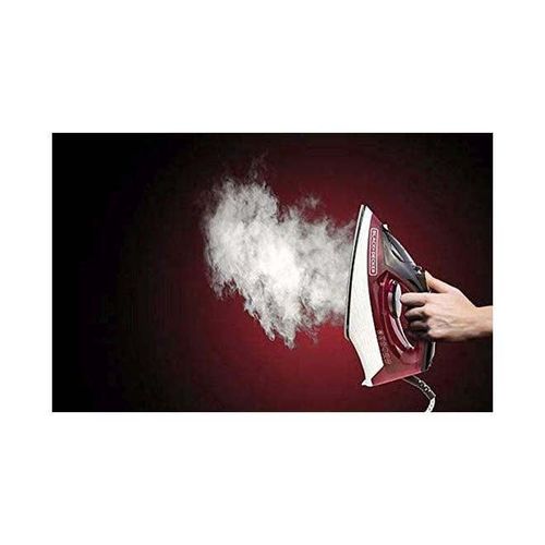 Steam Iron with Non-Stick Soleplate/Anti-Drip/Anti-Calc/Self Clean Function 300 ml 1600 W X1550-B5 Red/Black/White