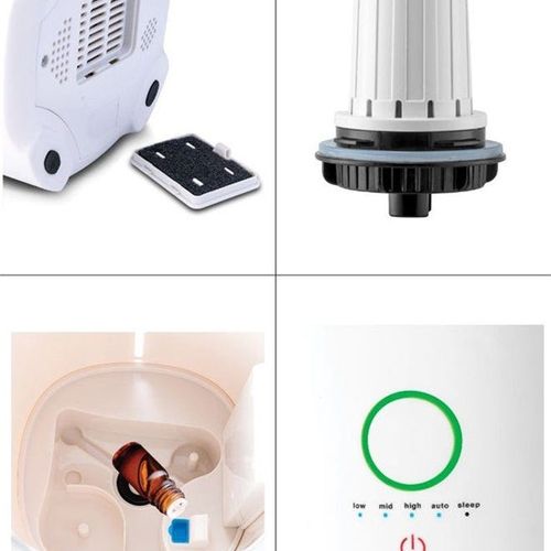Humidifier 4L Compact Ultrasonic Air With Touch Control For Home And Office HM4000-B5 White/Rose Gold