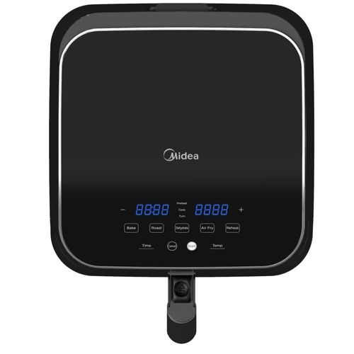Midea XXL 5.5L Air Fryer 1700W with Dual Cyclone Rapid Hot Air Technology for Frying, Grilling, Broiling, Roasting, Baking & Toasting, Digital Control, Best Oil Free Fryer for Large Family, MFCN55D2