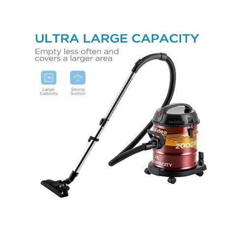 Midea DRUM VACUUM CLEANER 2000W MDVC21, RED