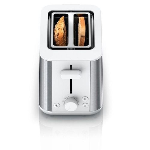 Braun Household Braun 2-slot Stainless Steel PurShine Toaster, Auto Off, 900 Watts, 8 Browning Settings, 4 Way Protection, Bun Warmer, Intelligent heat control, HT 1510 Black