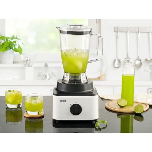 Braun Household Braun Food Processor 8 in 1 System, 750 Watts, 2.1 L Bowl Capacity, 1.8 L Blender Capacity, 2 Speed Button and Pulse, Chop, Slice, Grate, Whisk & Puree - FP 0132 White