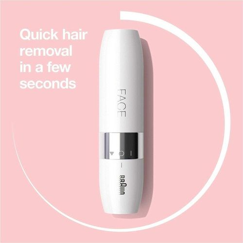Braun FS1000, Face Mini Hair Remover with Smart Light, White