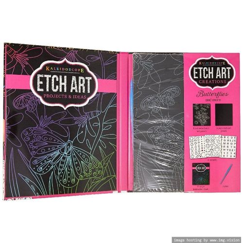 Hinkler Kaleidoscope Etch Art Creations Butterflies & More