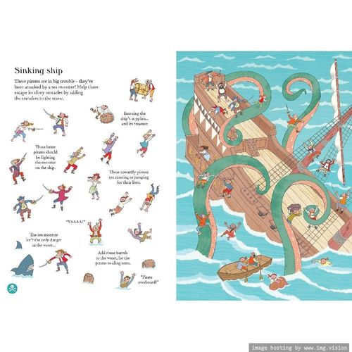 Usborne Pirates Transfer Activity Book