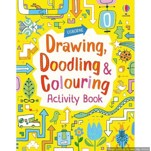 Usborne Drawing, Doodling & Coloring Activity Book