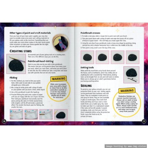 Hinkler Zap! Extra Paint Your Own Galaxy Rocks