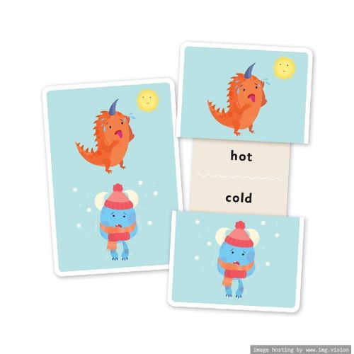 Hinkler Junior Explorers Opposites Slide & Learn Flash Cards