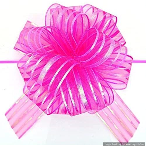 Wrap & Roll 5 inch Pink Organza Pull Bow