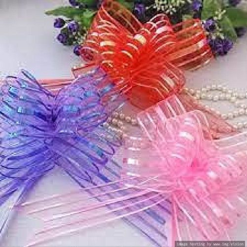 Wrap & Roll 5 inch Pink Organza Pull Bow
