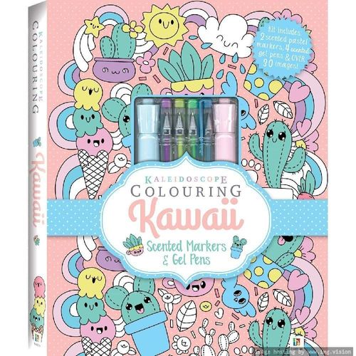 Hinkler Kaleidoscope Colouring: Kawaii