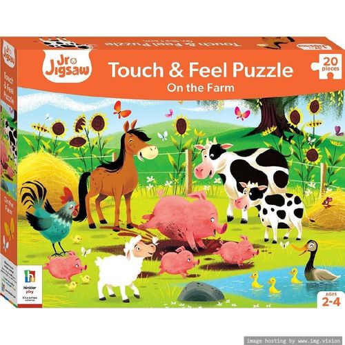 Hinkler Junior Jigsaw Touch & Feel On the Farm