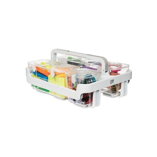 Deflecto Caddy 4 Small & 1 Medium Compartment