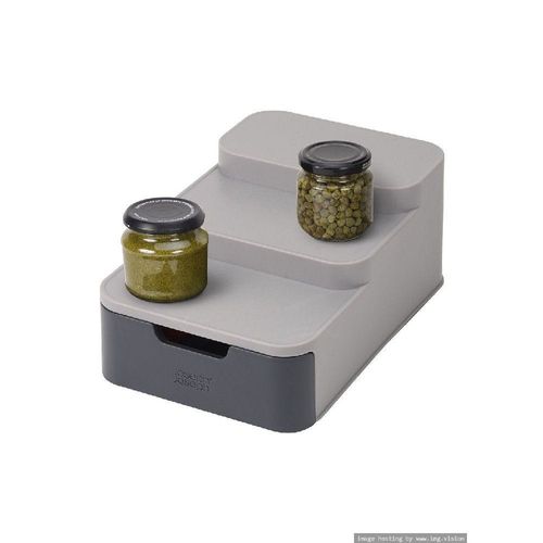 Joseph Joseph Cupboard Store Compact Tiered Organizer Grey