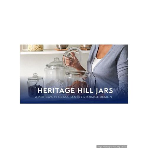 Anchor Hocking 3 Quart Heritage Hill Jar with Glass Lid
