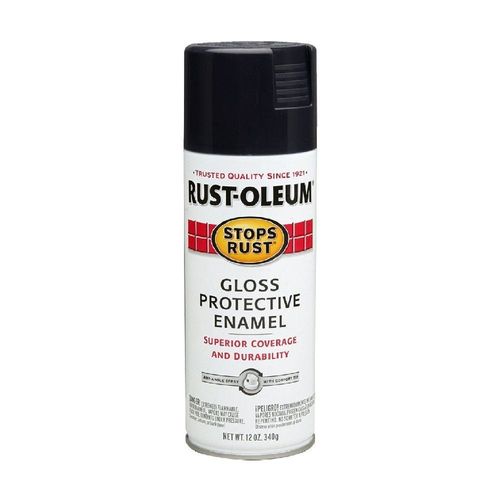 Rustoleum Stops Rust Gloss Black 12Oz