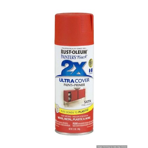 Rustoleum Painter's Touch 2X Ultra Cover Spray Paint Satin Fire Orange