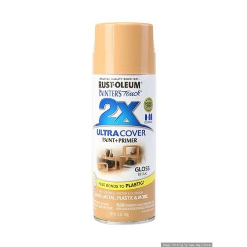RustOleum Painter'S Touch 2X Ultra Cover Gloss Spray Paint, Khaki