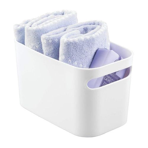 Idesign Una Storage/Organiser Box Made of Plastic, Clear, Small, 93021ES