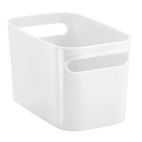 Idesign Una Storage/Organiser Box Made of Plastic, Clear, Small, 93021ES