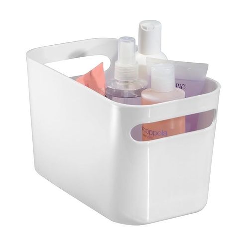 Idesign Una Storage/Organiser Box Made of Plastic, Clear, Small, 93021ES