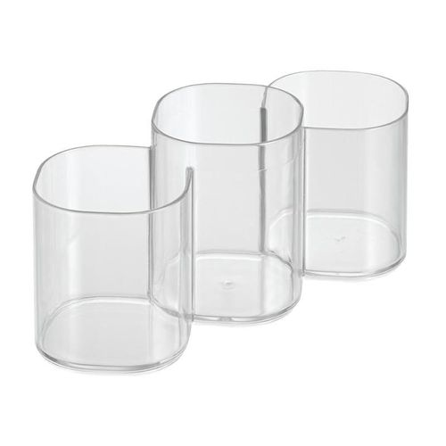Bosphorus 30720ES Cosmetic Organizer 3 Compartment, Acrylic
