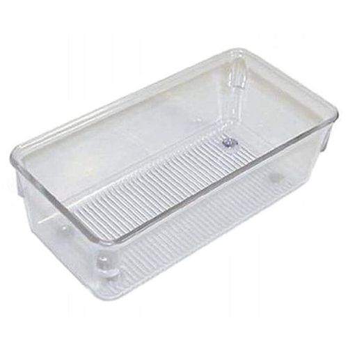 Interdesign 110779 Plastic Linus Drawer Organizer 3 X 6 X 2 Inch, Clear