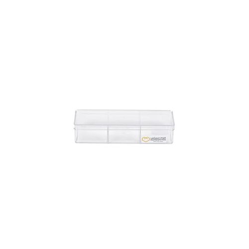 Transparent Box 3 Dividers Clear 20 x 7.2 x 4.1 cm