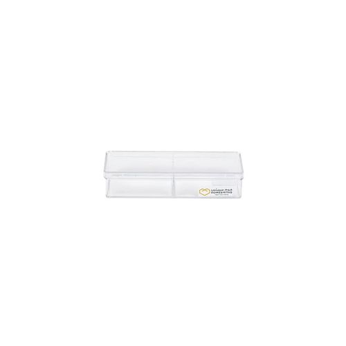Transparent Box 2 Dividers Clear 20 x 7.2 x 4.1 cm