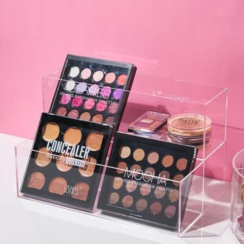 Vanity 2 tier Beauty Cube Clear 32 x 19 x 20 cm