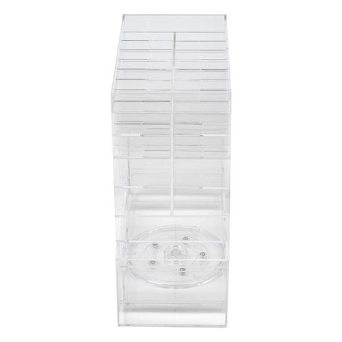 Vanity Acrylic Deluxe Spinning Tower Clear 31 x 13 x 28 cm