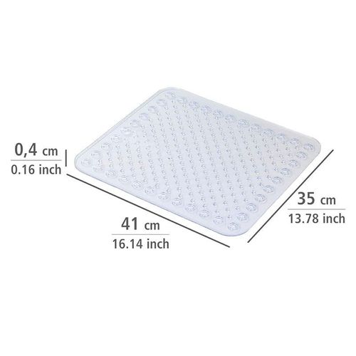 Wenko Kristall Draining Mat, Clear, 41 x 35 cm