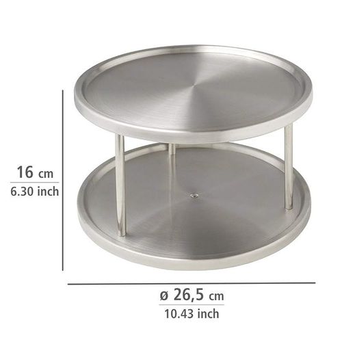 Wenko 2 Tier Turntable Stainless Steel