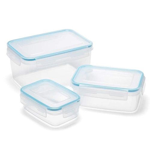 Addis Clip And Close Rectangle Food Storage Box 3 Piece Set