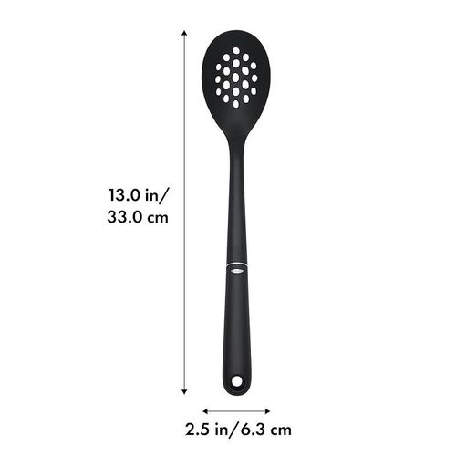 OXO Good Grips Nylon Slotted Spoon, Black, 3.7 x 6.2 x 37.6 cm