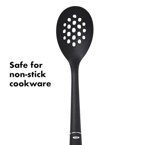 OXO Good Grips Nylon Slotted Spoon, Black, 3.7 x 6.2 x 37.6 cm