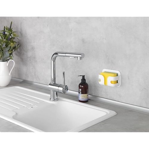Wenko Sponge Holder With Scourer, White