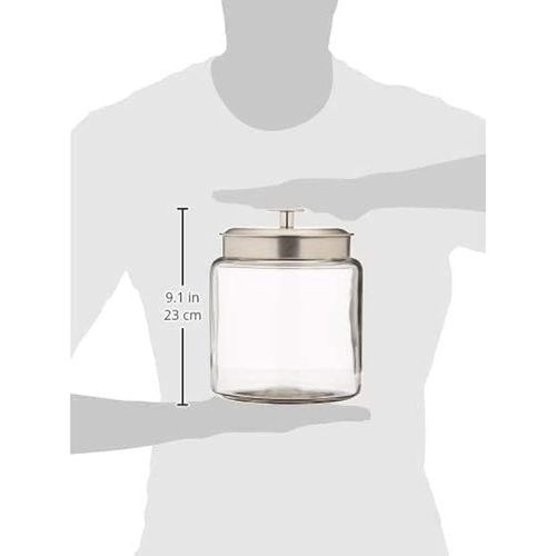 Anchor Hocking Mini Montana Jar with Stainless Steel Lid, 96 oz Capacity