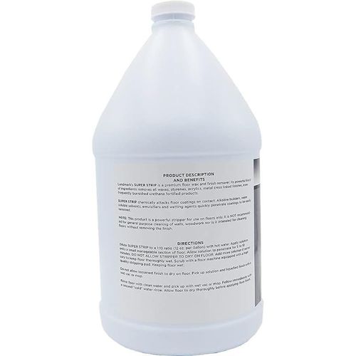 Lundmark Super Strip, Heavy-Duty Floor Stripper Concentrate Wax Remover, 1-Gallon, 3266G01-4