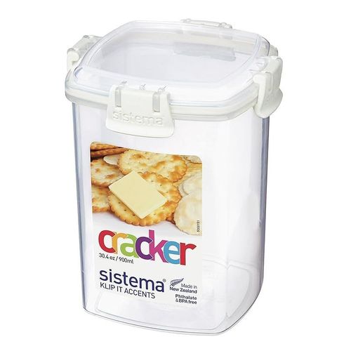 Sistema 61332 Klip It Accents Er Storage Container, 900 ml - Assorted Colours
