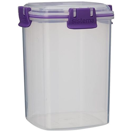 Sistema 61332 Klip It Accents Er Storage Container, 900 ml - Assorted Colours