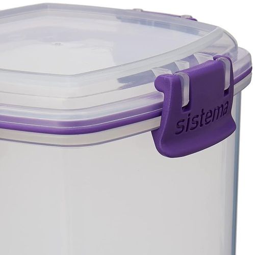 Sistema 61332 Klip It Accents Er Storage Container, 900 ml - Assorted Colours