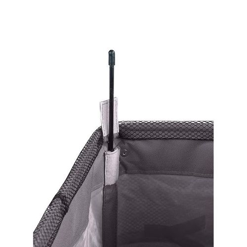 Wenko, Laundry Bin Corno, Polyester, Home &amp; Bedroom Clothes Hamper, Slim Space Saving With Large Capacity, 43 Litres, 18.5X60X40Cm, Dark Grey