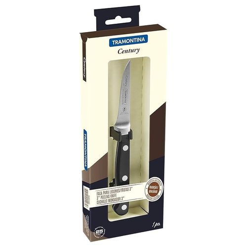 Tramontina Century 24002103 Peeling Knife, 3-Inch Blade Length, Silver/Black