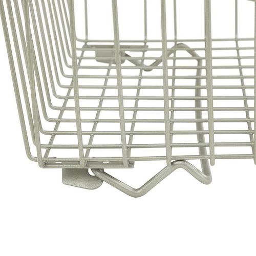Spectrum Diversified Ashley Stackable Basket, Large, Satin Nickel