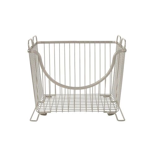Spectrum Diversified Ashley Stackable Basket, Large, Satin Nickel